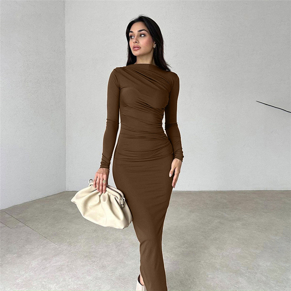 Slim Fit High Class Elegant Long Sheath Dress Women